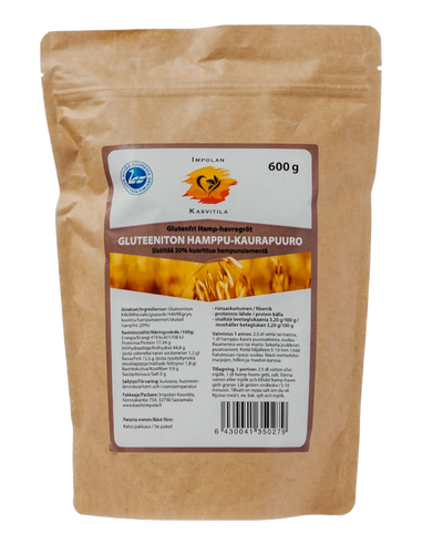 Gluteeniton Hamppu-kaurapuuro