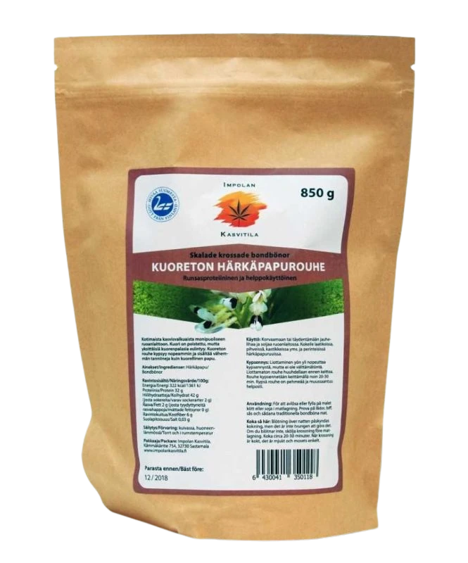 Impolan Kasvitilan Kuoreton Härkäpapurouhe 850g