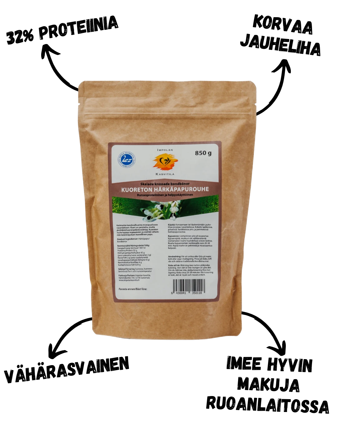 Kuoreton Härkäpapurouhe