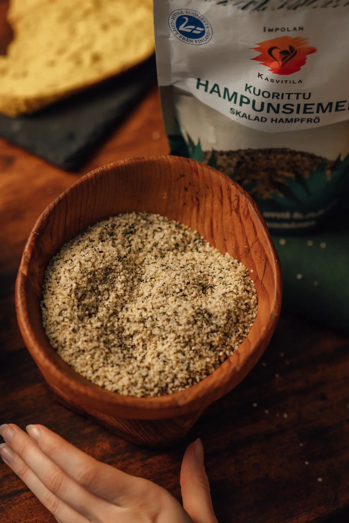 Kuorittu Hampunsiemen